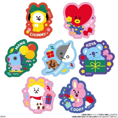 Bt21 イラストかわいいお菓子 メンバーキャラクターのグミ おまけ付き Bangtantan
